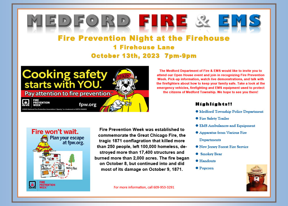 Medford Fire EMS Fire Prevention Night